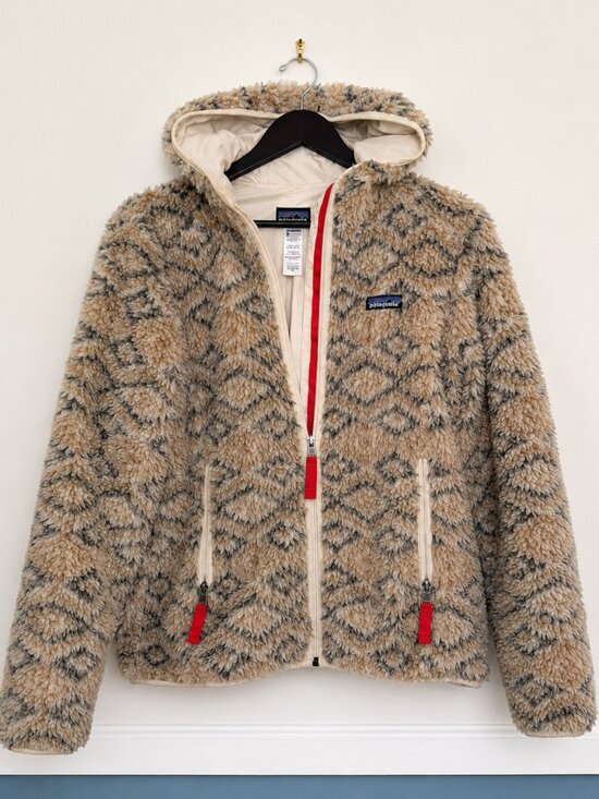 Patagonia Jackets & Blazers - Patagonia Women's Los Gatos Fleece Hooded Jacket Size Medium Cream